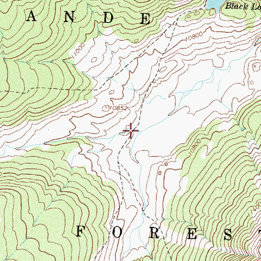 Topographic Map of East Ute Creek, CO