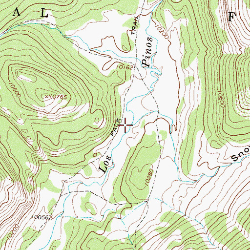 Topographic Map of Snowslide Canyon, CO