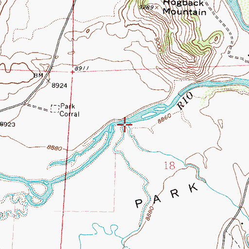 Topographic Map of Red Mountain Creek, CO