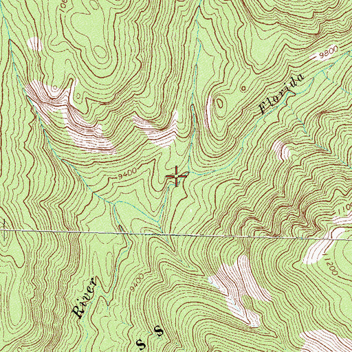 Topographic Map of Virginia Gulch, CO