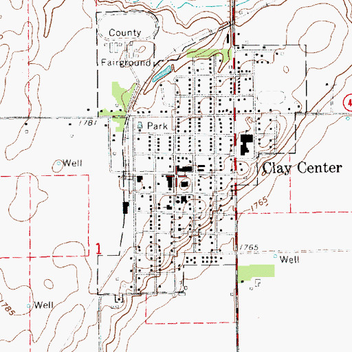 Topographic Map of Clay Center Dental Clinic, NE