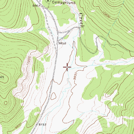 Topographic Map of Rocky Brook, CO