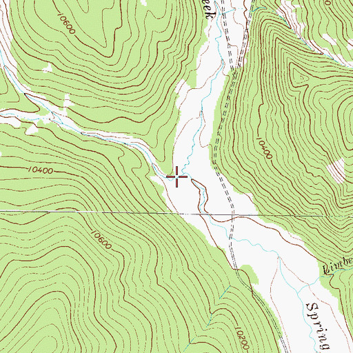 Topographic Map of Flag Creek, CO