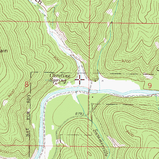Topographic Map of Gandy Gulch, CO