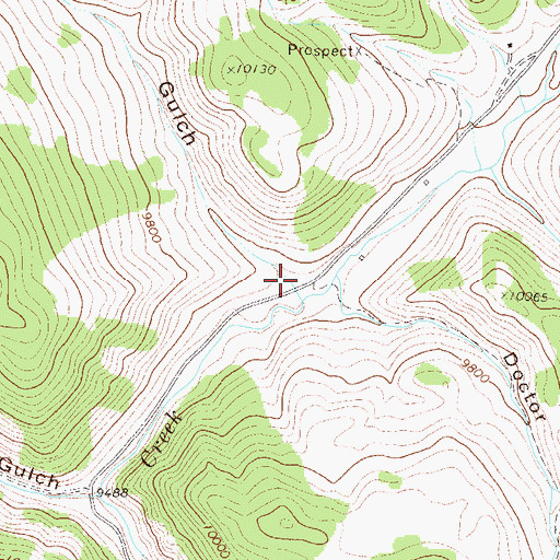 Topographic Map of Salsbury Gulch, CO