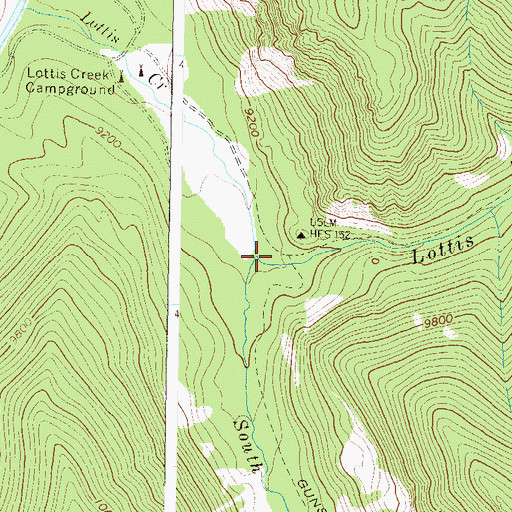 Topographic Map of Union Canyon, CO