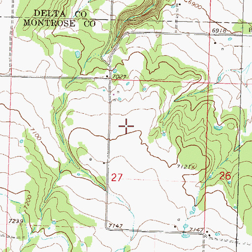 Topographic Map of Crystal Lake, CO