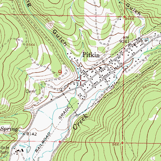Topographic Map of Armstrong Canyon, CO