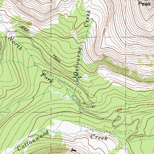 Topographic Map of Halfway Station, CO