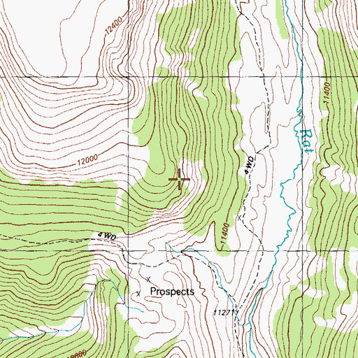 Topographic Map of Werner Arroyo, CO