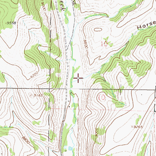 Topographic Map of Horse Canyon, CO