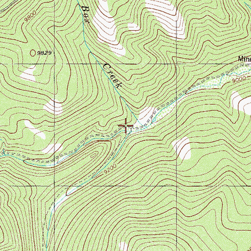 Topographic Map of Starvation Creek, CO