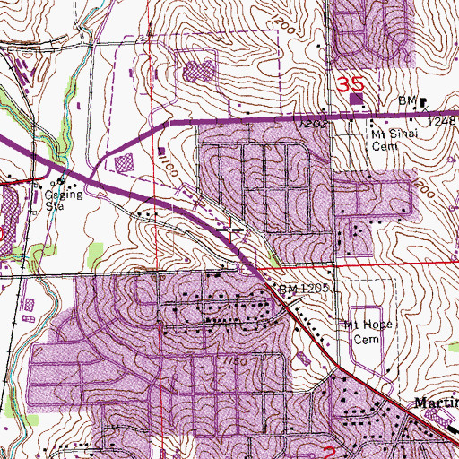 Topographic Map of Saddle Hills Park, NE
