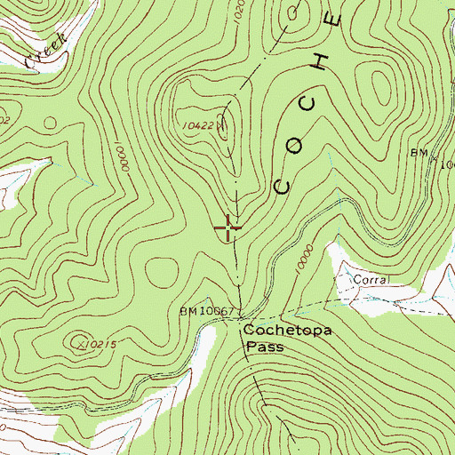 Topographic Map of Cochetopa Pass, CO