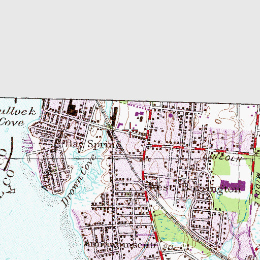 Topographic Map of Kids Quarters Pre-School, RI