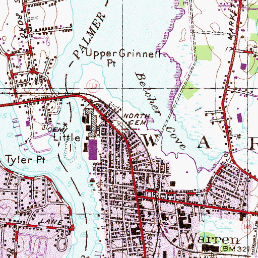 Topographic Map of Saint Alexanders Roman Catholic Church, RI