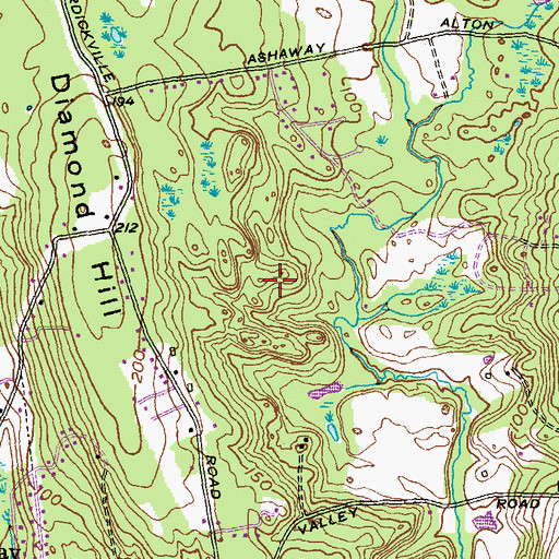 Topographic Map of Daniel Lewis Plot, RI