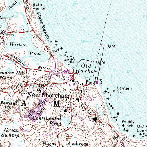 Topographic Map of Neptune Lodge Number 21, RI
