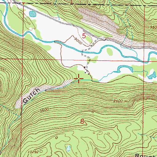 Topographic Map of California Gulch, CO