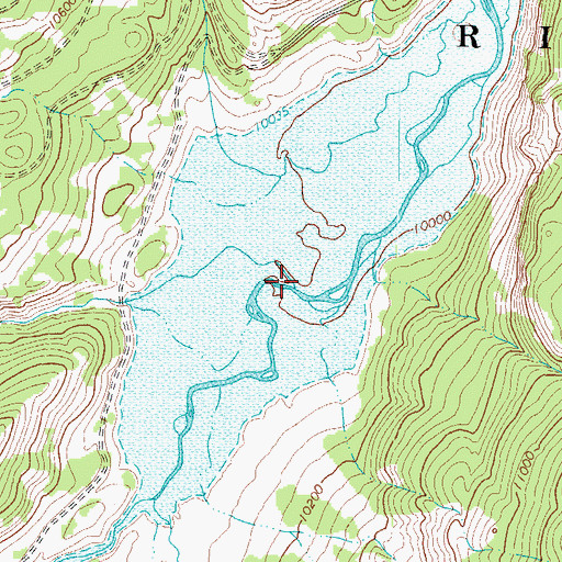 Topographic Map of Adams Fork Conejos River, CO