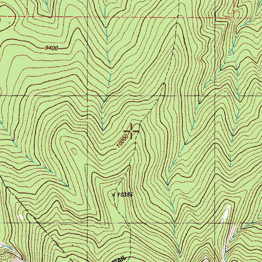 Topographic Map of Coal Creek Stock Drive, CO