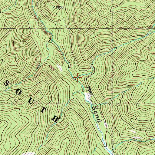 Topographic Map of Quartz Ridge Trail, CO