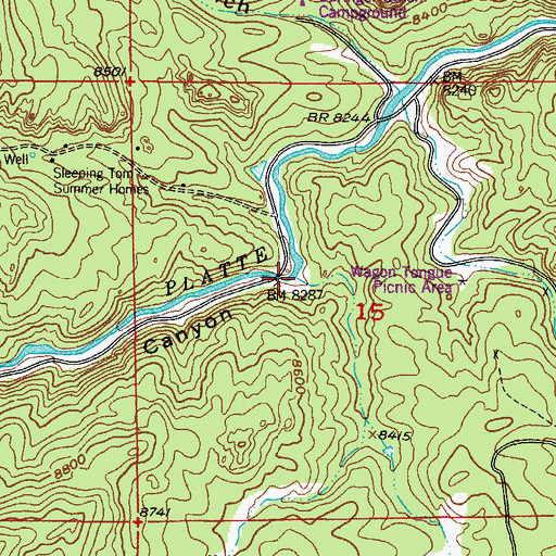 Topographic Map of Rimrock Creek, CO