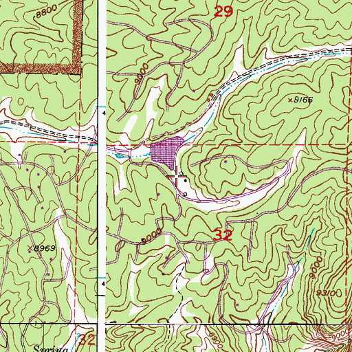 Topographic Map of Pinewood Ranch, CO