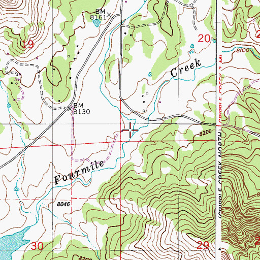Topographic Map of Hay Creek, CO