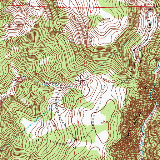 Topographic Map of Carlton Tunnel, CO
