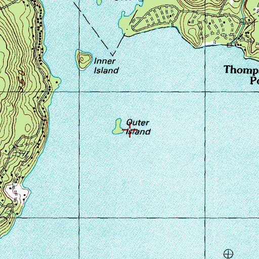 Topographic Map of Outer Island, ME