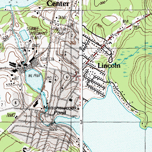 Topographic Map of Church of the Nazarene, ME