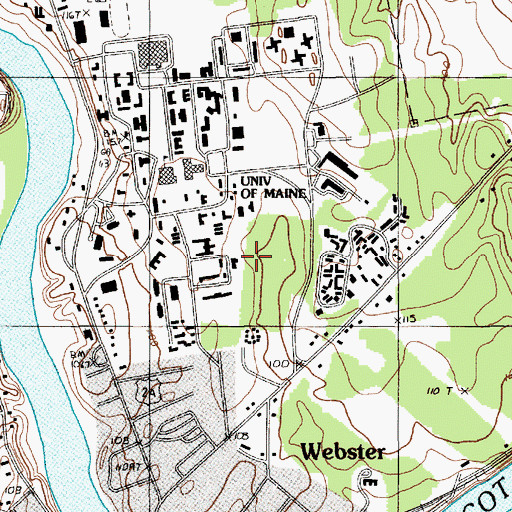Topographic Map of Forestry Greenhouse Annex, ME