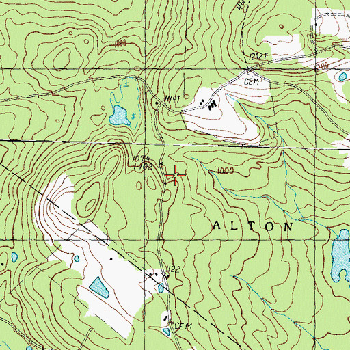 Topographic Map of McNeal Cemetery, NH