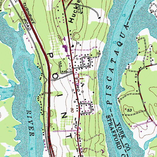 Topographic Map of Quaker Burying Ground, NH