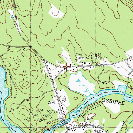 Topographic Map of Lords Hill Historic District, NH