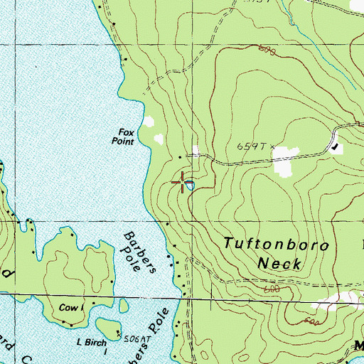 Topographic Map of North Woods Camp, NH