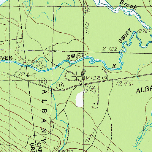 Topographic Map of Passaconaway Campground, NH