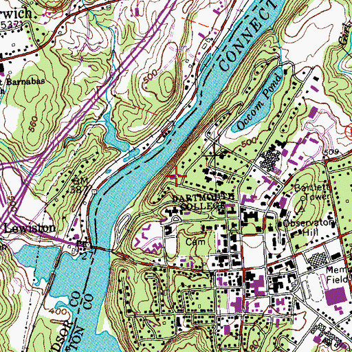 Topographic Map of Aquinas House, NH