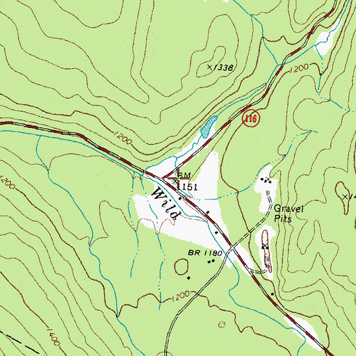 Topographic Map of Bungay Corner, NH