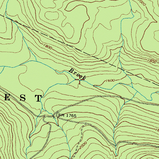 Topographic Map of Camp Number 4 (historical), NH
