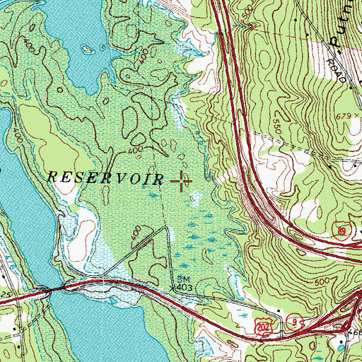 Topographic Map of Elm Brook Marsh, NH