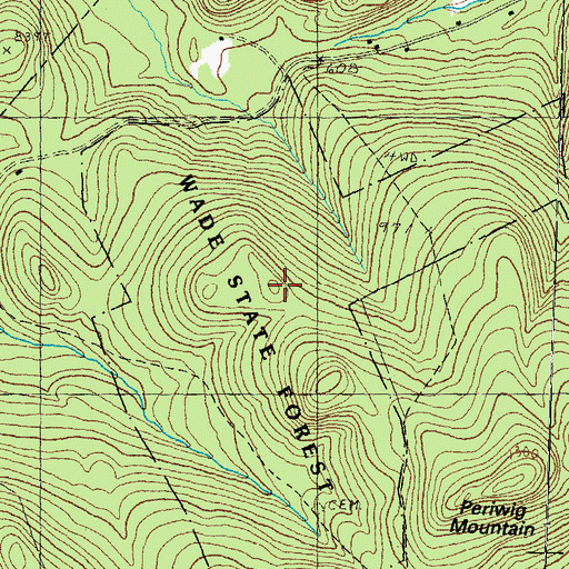 Topographic Map of Wade State Forest, NH