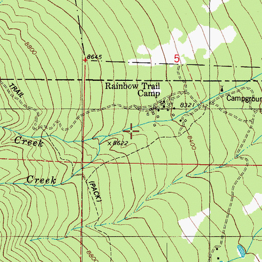 Topographic Map of South Lake Creek, CO