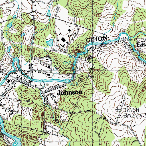 Topographic Map of Power House Covered Bridge, VT