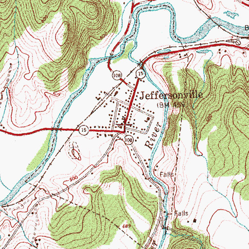 Topographic Map of Second Congregational Church, VT