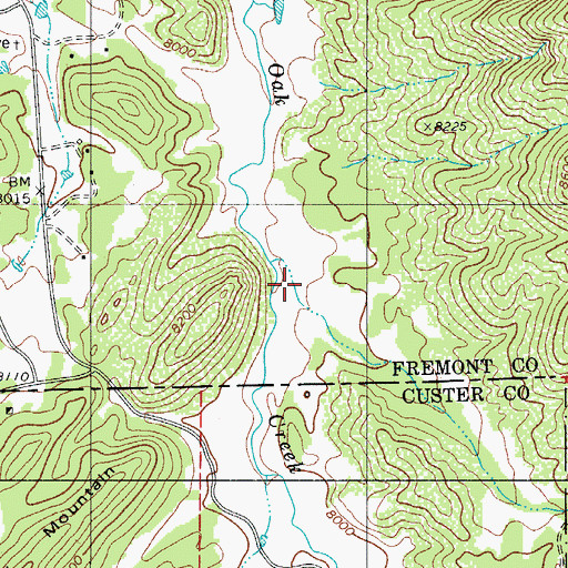 Topographic Map of Galena, CO