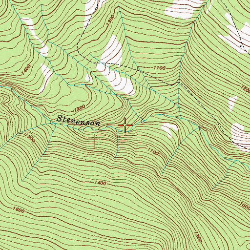 Topographic Map of Stevenson Brook Trail, VT