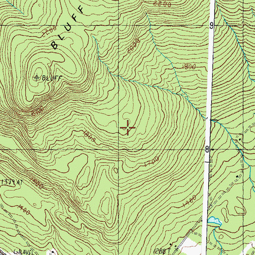 Topographic Map of Island Pond Fire Station, VT