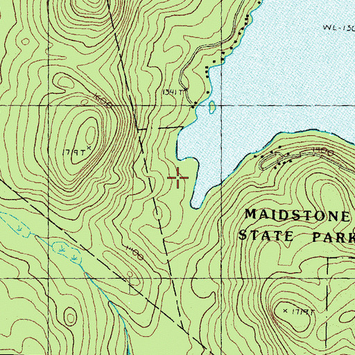 Topographic Map of Loon Trail, VT